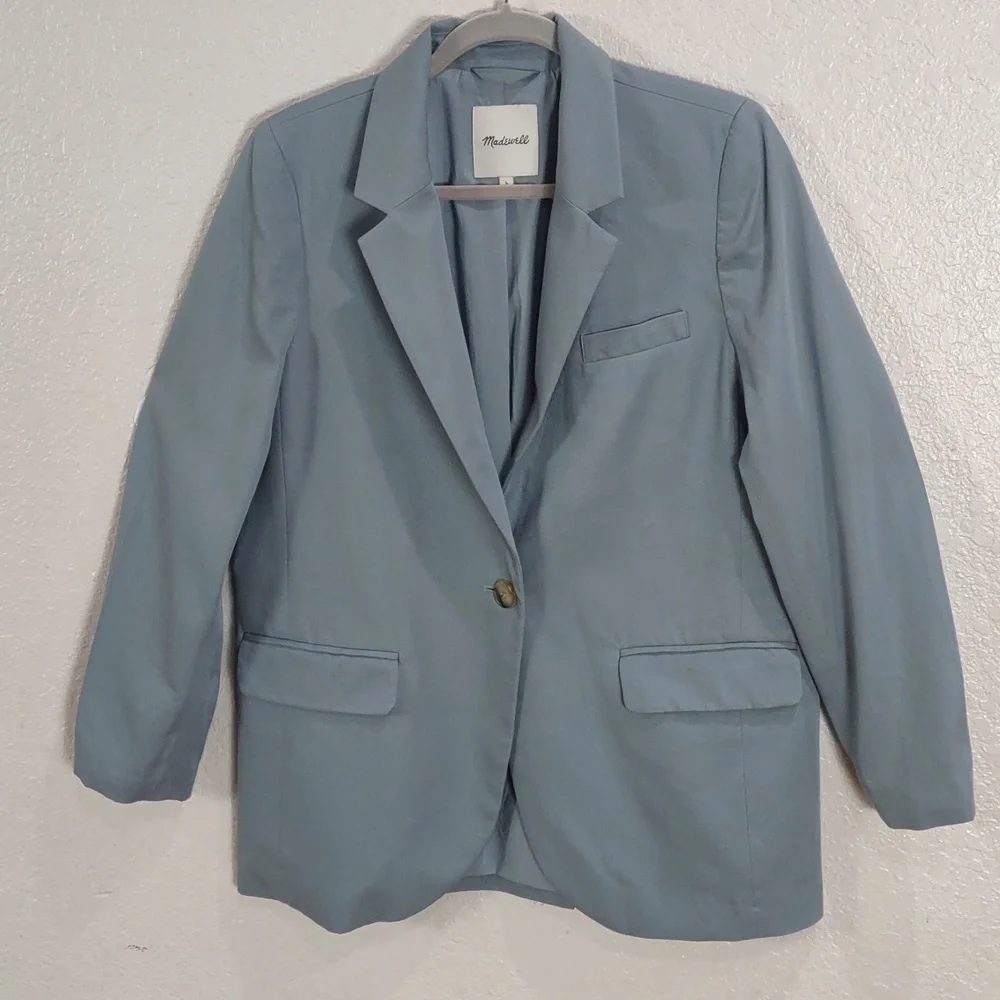 Madewell Light Blue Jacket, Size L - Picture 4 of 17
